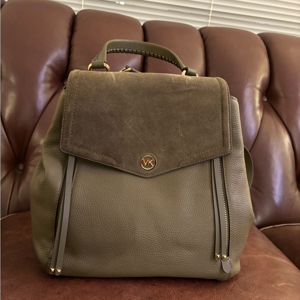 Michael Kors Hamilton Legacy Backpack Olive